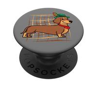 Dachshund Oktoberfest Sausage Dog Cute Wiener German Kids PopSockets Adhesive PopGrip