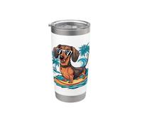 Dachshund on the Beach Stainless Steel Insulated Tumbler
