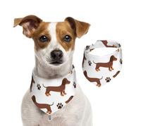 Dachshund,Pet Bib Scarf Cats Dog Bandana Dogs Towel Bib Adjustable Pet Scarf,M