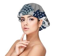 Dachshund Pet Dog Breed Silhouette Black And Tan,Adult's Satin Sleeping Cap - Women's Elastic Sleep Bonnet, Adjustable Overnight Hair Cover