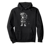 Dachshund Portrait Minimalist Doxie Pullover Hoodie