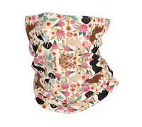 Dachshund Print Windproof Neck Gaiter, Warmer Scarf Breathable Half-Face Mask Ski Mask Unisex For Outdoor