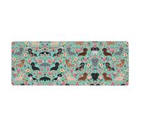 Dachshund Printed Desktop Mouse pad Large Size Rubber Keyboard pad Suitable for Office and Home 31.5 inches x 12 inches