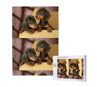 Dachshund Puppies Pets Dogs Small Dachshund,1000 Pieces Adults Puzzle Game Challenging Puzzles,Jigsaw Puzzles