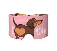 Dachshund Puppy Dog, Full Eye Covers Light Blocking Eye Mask Sleep Eye and Ear Muffs