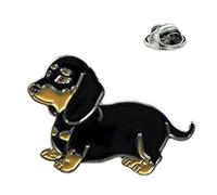 Dachshund Puppy Sausage Dog Metal Enamelled Pin Badge Lapel Badge XJKB15-06