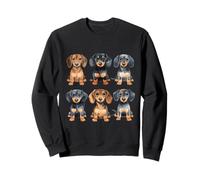 Dachshund Puppy Watercolor Art Wiener Dog Lover Sweatshirt