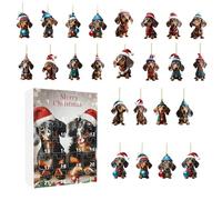 Dachshund r - Acrylic, Funny Dog Collectible Christmas Set | Kids Holiday Countdown Gift Box with 24 Days Surprises | Cute Puppy Calendarr for Dogs Lovers