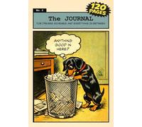Dachshund Retro Comic Journal: Vintage Dog Lover Notebook with 120 College-Ruled Dotted Line Pages, Compact 4.5" x 6.75"