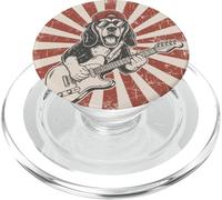 Dachshund Rock Star Guitar Rock Music Dog PopSockets PopGrip for MagSafe