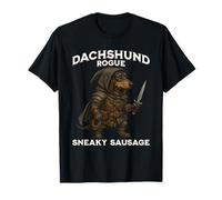 Dachshund Rogue Sneaky Sausage Wiener Dog Weenie Doxie T-Shirt