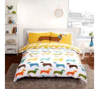 Rapport Home Sausage Dog Duvet Set - Single, Multi