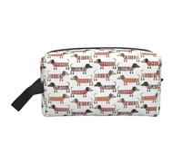 Dachshund Sausage DogMakeup Trave Bag for Women,Cosmetic Large Capacity Organizer