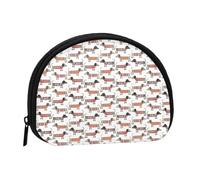 Dachshund Sausage DogSmall Makeup Sanitary Napkin Storage Bag,Women's Cosmetic Coin Purse