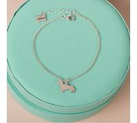 Dachshund Silhouette Chain Bracelet - Personalised - Sterling Silver