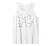 Dachshund Spiral One Line Wiener Dog Tank Top