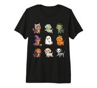 Dachshund Spooky Witch Zombie Mummy Dog Skeleton Halloween Premium T-Shirt