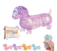 Dachshund Squishy, Sensory Toys for Teenages with Autism,Slow Rise Fidget for Anxiety Relief, Ideal for Birthday Gifts, Party Favors, Prizes for Classroom(Purple)