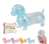 Dachshund Squishy, Sensory Toys for Teenages with Autism,Slow Rise Fidget for Anxiety Relief, Ideal for Birthday Gifts, Party Favors, Prizes for Classroom(Blue)