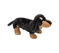 Dachshund Stuffed Animal - 9.84" Realistic Sausage Dog Plush Toy, Ultra-Soft Cuddle Puppy Doll For Kids & Adults, Cute Dog Room Decor For Desktops & Bookshelves
