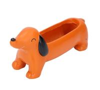 Dachshund Succulent Pot Adorable Efficient Drainage Versatile Lightweight Resin Dog Planter for Garden Decoration Home