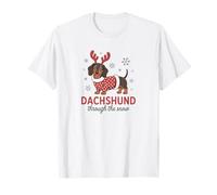 Dachshund Through The Snow Funny Dog T-Shirt