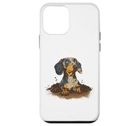 Dachshund too Brave to Stop digging bold backyard tunnels Case for iPhone 12 mini