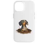 Dachshund too Brave to Stop digging bold backyard tunnels Case for iPhone 14