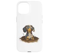 Dachshund too Brave to Stop digging bold backyard tunnels Case for iPhone 15