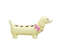 Dachshund Toothbrush Holder, Ceramic Dog Electric Toothbrush Holder, Dachshund Tooth Brush Rack, 2 or 4 Storage Compartments, Creative Cute Tooth Brush Holders for Bathroom