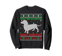 Dachshund Ugly Christmas Sweater Funny Wiener Dog Lover Xmas Sweatshirt