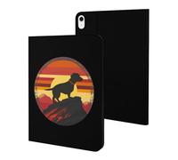 Dachshund Vintage Case Compatible for iPad 10代 (10.9in) Tablet Cases Stand Protective Cover with Sleep/Wake