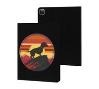 Dachshund Vintage Case Compatible for iPad Pro 2020/2021/2022 (12.9in) Tablet Cases Stand Protective Cover with Sleep/Wake