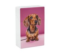 Dachshund Weiner Dog Cigarette Case Portable Novelty Cigarette Packing Box Crush Proof Waterproof Cigarette Box Novelty Gifts for Friend