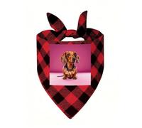 Dachshund Weiner Dog Dog Bandanas for Small Medium Large Dogs Cats | Soft Polyester Pet Triangle Scarf Kerchief Novelty Pet Bib for Birthday, Photo Shoots, Wedding, Parties Pet Accessories