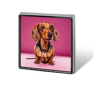 Dachshund Weiner Dog Lapel Pin Brooches Square Fashion Brooch Pin Cute Button Badges Alloy Button Pins Enamel Pins Metal Pinback for Hat Shirt Clothing Bags