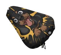 Dachshund Weiner Dog Pet Dogs Bike Seat Cover with Drawstring Bicycle Saddle Cover for Outdoor & Indoor