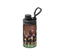 Dachshund Weiner Dog Print Insulated Metal Water Bottle, 12 Oz Stainless Steel Space Sport Bottle Keeps Cold and Hot
