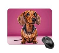 Dachshund Weiner Dog Square Mouse Pads Non-Slip Rubber Base Mouse Mat Cute Mousepad Funny Computer Desk Accessories for Office Home Gaming Work 20 * 25cm