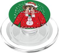 Dachshund Weiner Dog Ugly Xmas Santa Tee Funny Doxie T-Shirt PopSockets PopGrip for MagSafe