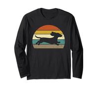 Dachshund Weiner Dog Weenie Doxie Retro Vintage Long Sleeve T-Shirt