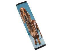 Dachshund Weiner Pet Dog Car Seat Belt Cover Soft Comfortable Shoulder Seatbelt Pads Cover Seat Belt Pad for Suitable for Car Interior Accessorie
