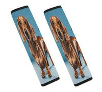 Dachshund Weiner Pet Dog Car Seat Belt Cover Soft Comfortable Shoulder Seatbelt Pads Cover Seat Belt Pad for Suitable for Car Interior Accessorie
