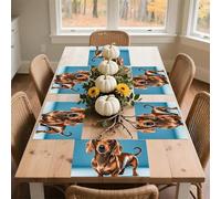 Dachshund Weiner Pet Dog Placemats Set 30x45cm*6 Heat Resistant Washable Placemat Waterproof Table Placemats Non-Slip Wipeable Tables Mat Kitchen Place Mats for Dining Party Home Decor