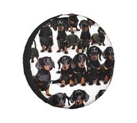 Dachshund Weiner Pet Dog Tire Cover Fit for Rv, Car, Truck, SUV,Camper Wheel, Waterproof Dustproof Thickening