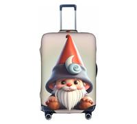 Dachshund Weiner Pet Dog Travel Box Protective Cover,Travel Luggage Cover,Suitcase Protector Fits 18-32 In,Suitcase Cover, Cute Gnome Hat, M