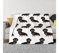 Dachshund Weiner Pet Dogs Fleece Throw Blanket For Couch - Thick Fuzzy Warm Soft Blankets And Throws For Sofa, Bedroom Blanket