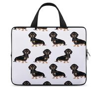 Dachshund Weiner Pet Dogs Laptop Case Sleeve 15inch Business Travel Protective Computer Carrying Cover Briefcase Handbags for Laptop Or Tablet