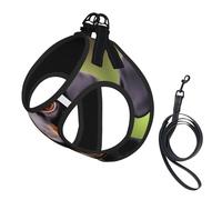 Dachshund Weiner Pet Dogs print Dog Harness, 2X Buckle,Dog Vest,No Pulling Front Leash Clip,for Small Medium Dogs