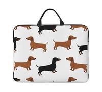 Dachshund Weiner Pet Dogs Printed, 14 Inch Laptop Sleeve, Notebook Bag Laptop Case Sleeve Briefcase with Handle